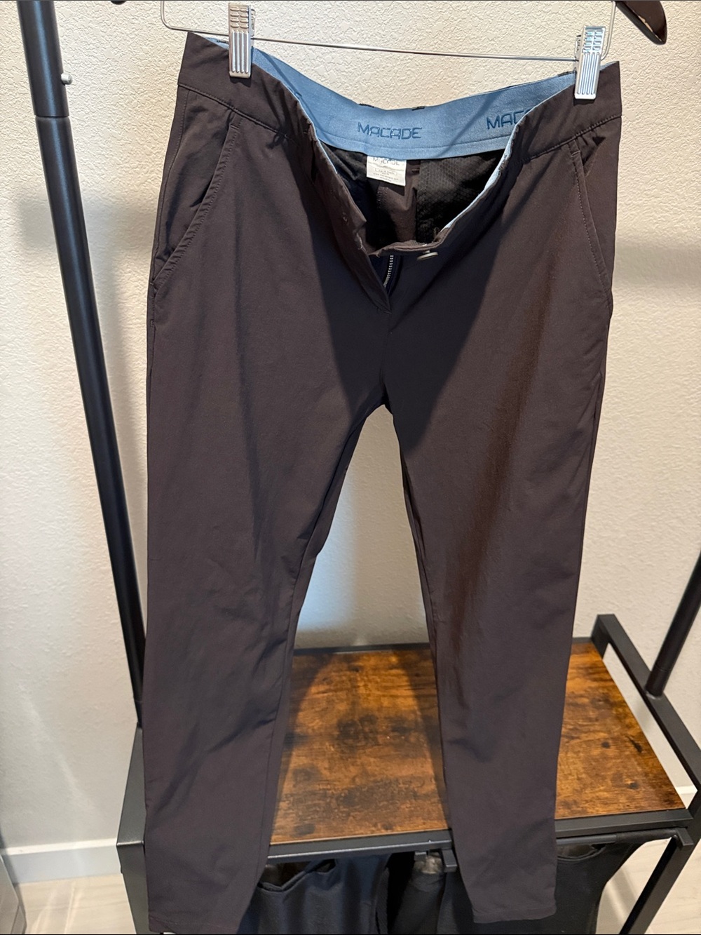 Macade Gray Cropped Tailored Ankle Pants